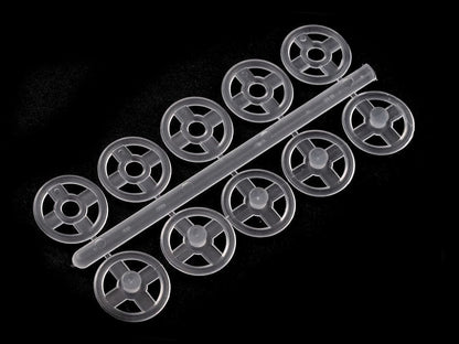 Boutons pression en plastique, Ø 7 mm - Ø 15 mm - par 50