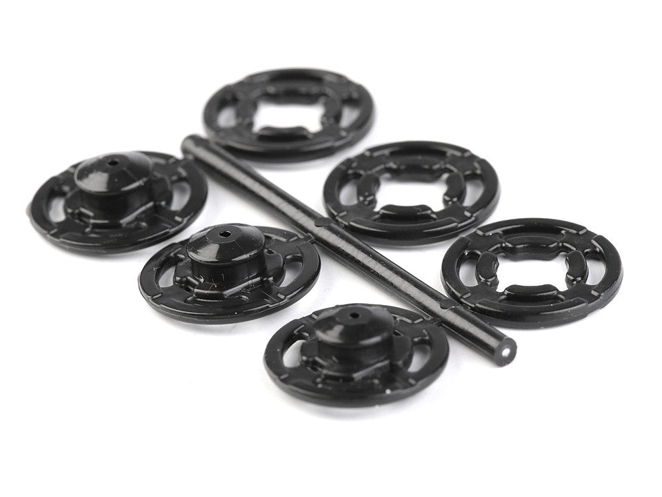 Boutons pression en plastique, Ø 7 mm - Ø 15 mm