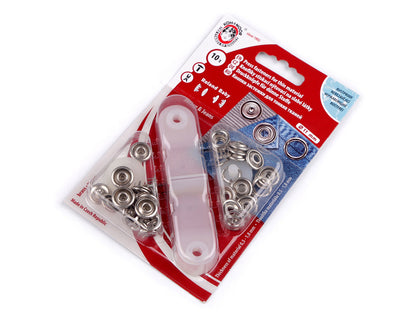 Boutons pression Roland Baby, Ø 11 mm, pour tissus fins - 1carte