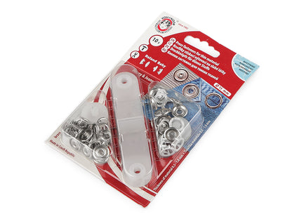 Boutons pression Roland Baby, Ø 11 mm, pour tissus fins - 1carte