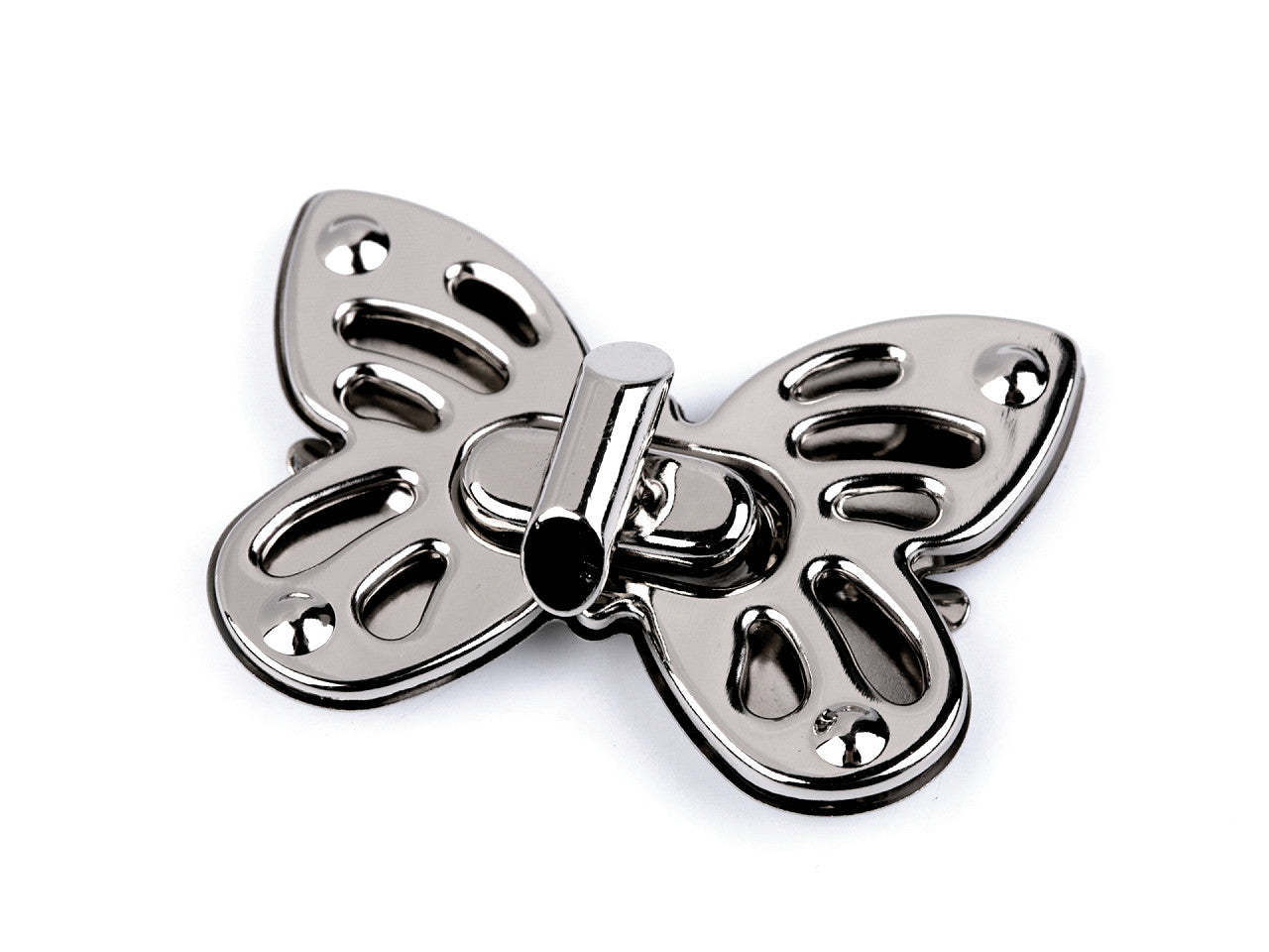 Fermoir pour sac à main, 37 x 52 mm, Papillon - 1set