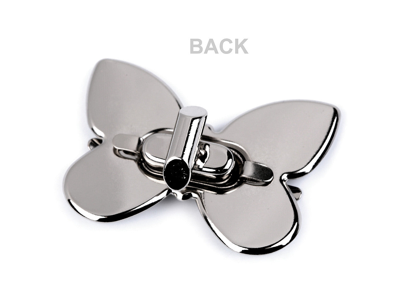 Fermoir pour sac à main, 37 x 52 mm, Papillon - 1set