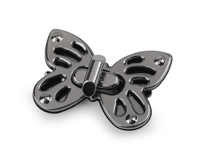 Fermoir pour sac à main, 37 x 52 mm, Papillon - 1set