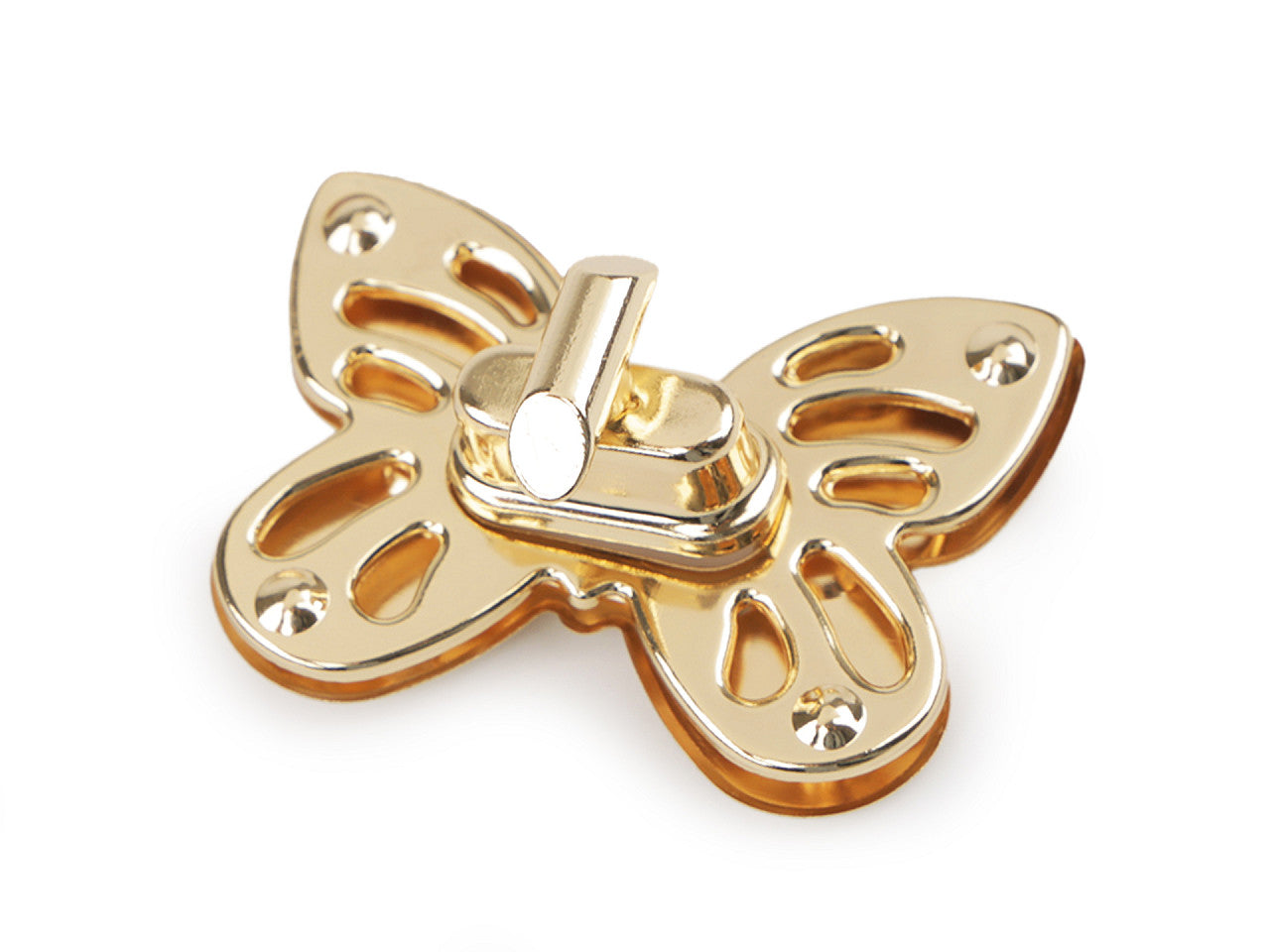 Fermoir pour sac à main, 37 x 52 mm, Papillon - 1set