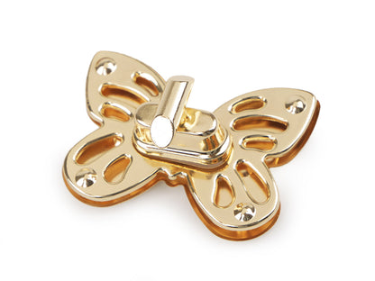 Fermoir pour sac à main, 37 x 52 mm, Papillon - 1set