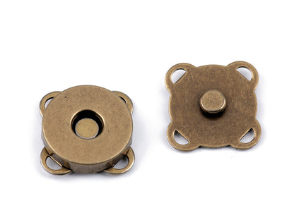Boutons pression magnétiques à coudre, Ø 14 mm - 5set