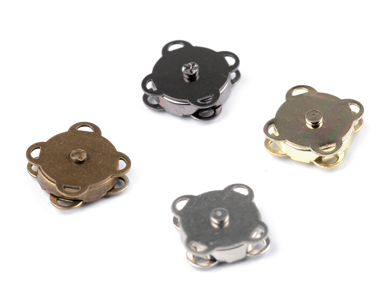 Boutons pression magnétiques à coudre, Ø 14 mm - 5set