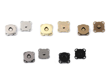 Boutons pression magnétiques à coudre, Ø 14 mm - 5set