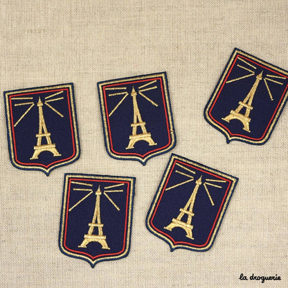 LA DROGUERIE - Ecusson Blason Tour Eiffel 68 mm