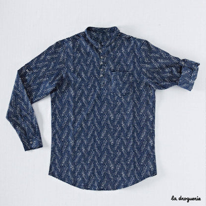 Patron couture de la chemise col Mao homme