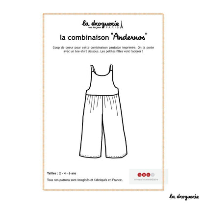 Patron couture de la combinaison enfant "Andernos"