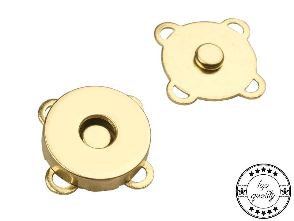 Boutons pression magnétiques à coudre, Ø 18 mm - 5set