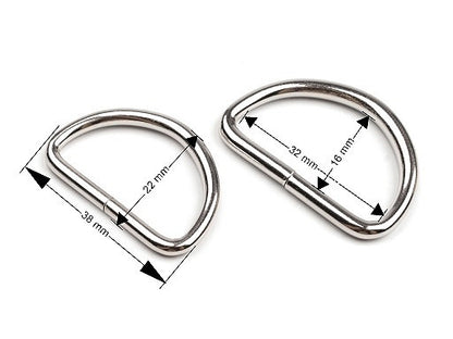 Anneau en D, largeur 32 mm