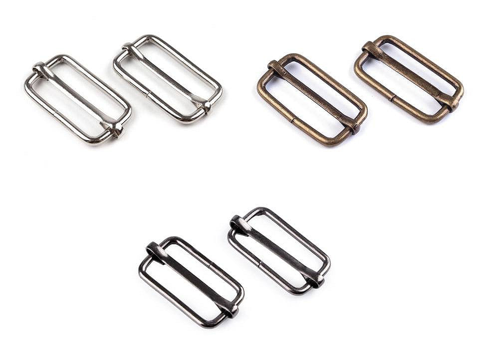 Boucle coulissante réglable pour sangle, largeur 25 mm