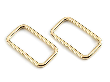 Anneau métallique carré pour sangle, largeur 25 mm