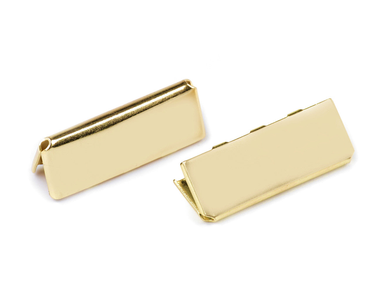 Embout/Pince métallique pour cordon plat, largeur 25 mm