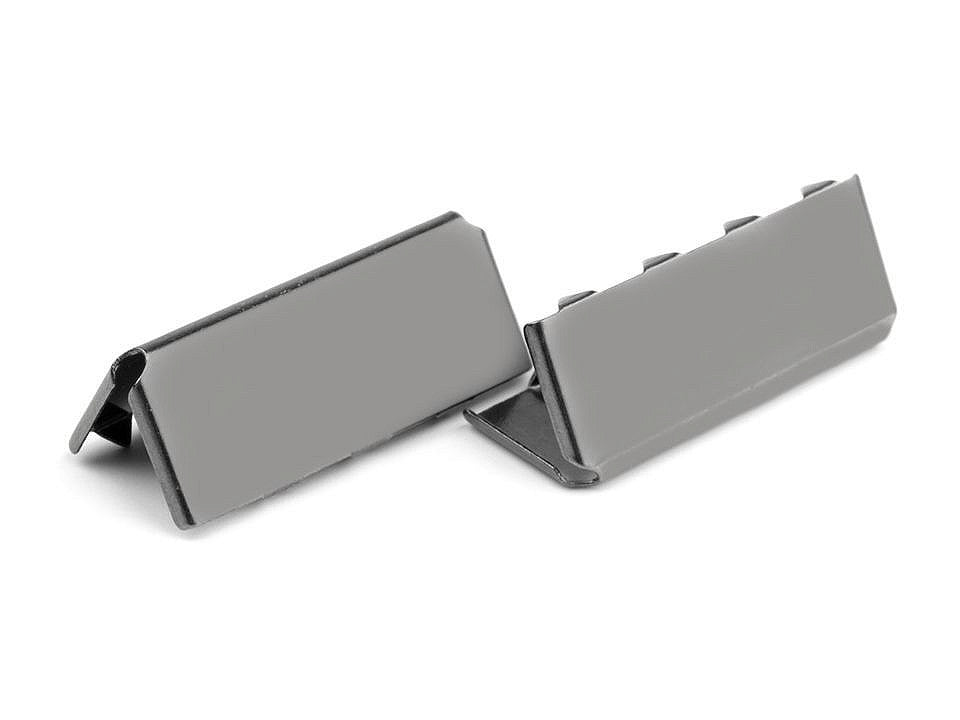 Embout/Pince métallique pour cordon plat, largeur 25 mm