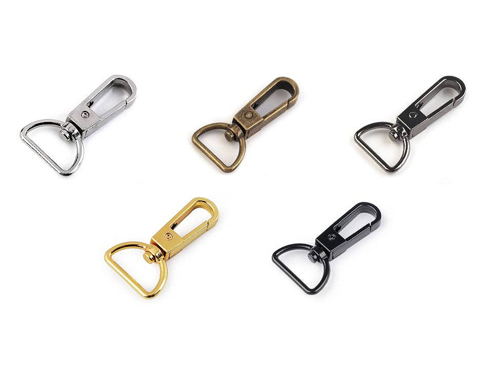 Mousqueton métallique pour sangle de 20 mm