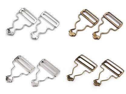 Boucles de salopette, trou de traction 28 ; 30 ; 38 mm - 4pc