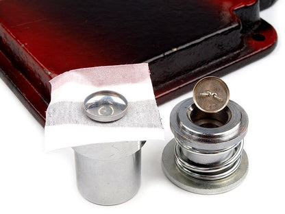 Bouton auto-couvert métallique, taille 17,7mm