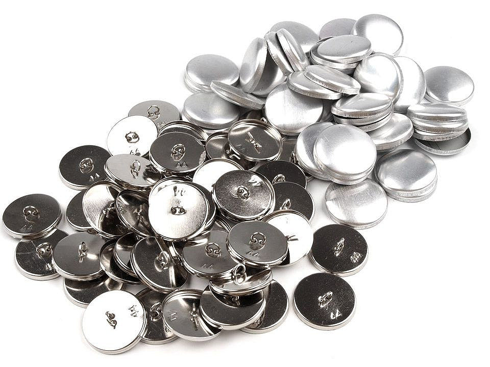 Bouton autocollant métallique, taille 44'