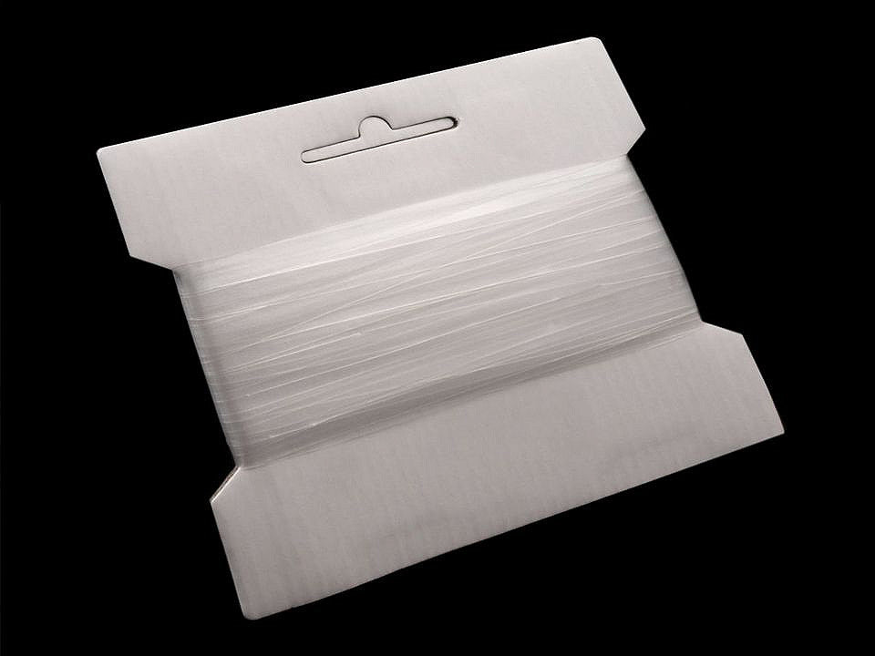 Bande élastique transparente en silicone, largeur 8 mm - 20m