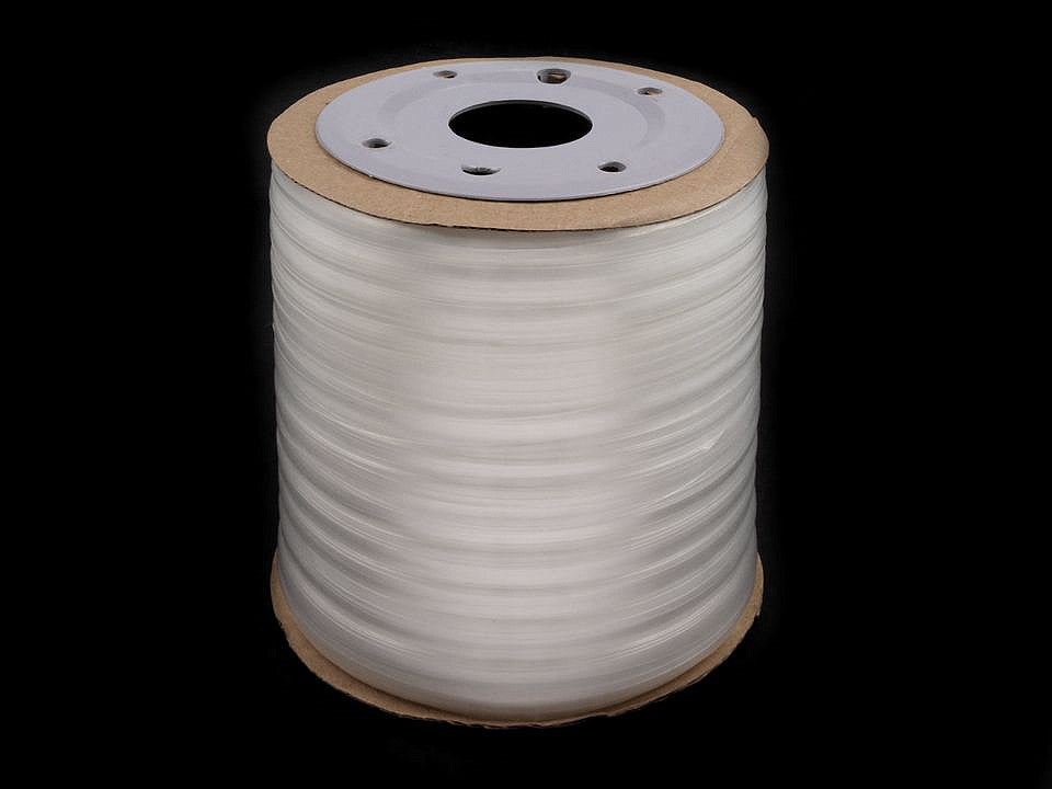 Bande élastique transparente en silicone, largeur 8 mm - 20m