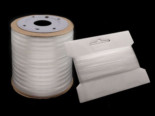 Bande élastique transparente en silicone, largeur 8 mm