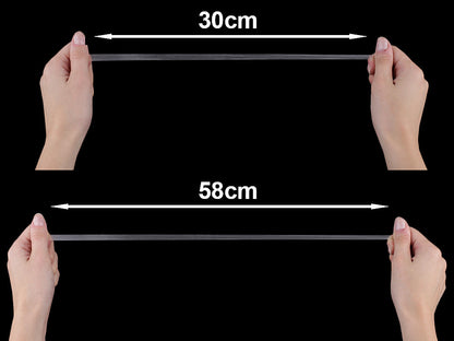 Bande élastique transparente en silicone, largeur 8 mm - 20m