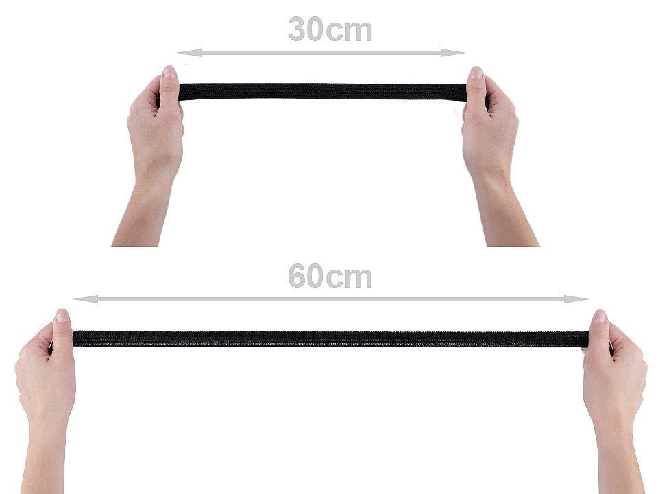 Bande Velcro élastique à boucles, largeur 20 mm - 1m