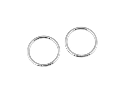 Anneau pour vêtement, Ø 20 mm, acier inoxydable - 2pc