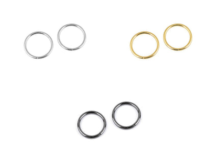 Anneau pour vêtement, Ø 20 mm, acier inoxydable - 2pc