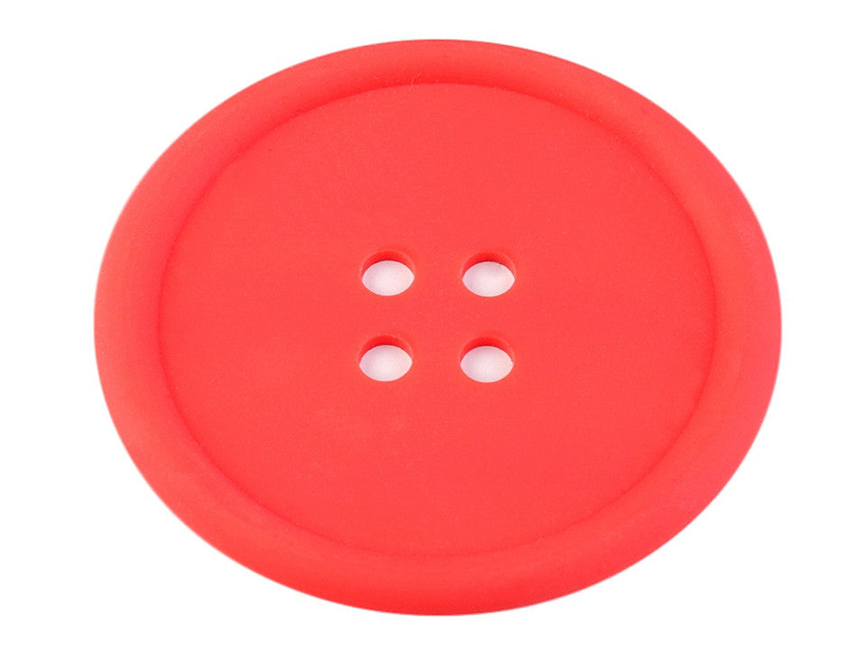 Dessous de tasse Bouton en silicone, Ø 9 cm