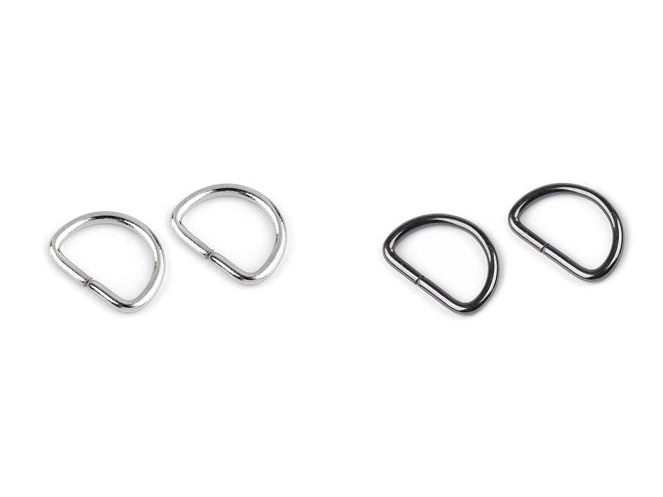 Anneau en D, largeur 12 mm