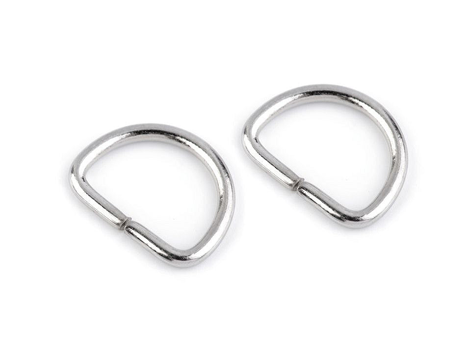 Anneau en D, largeur 12 mm