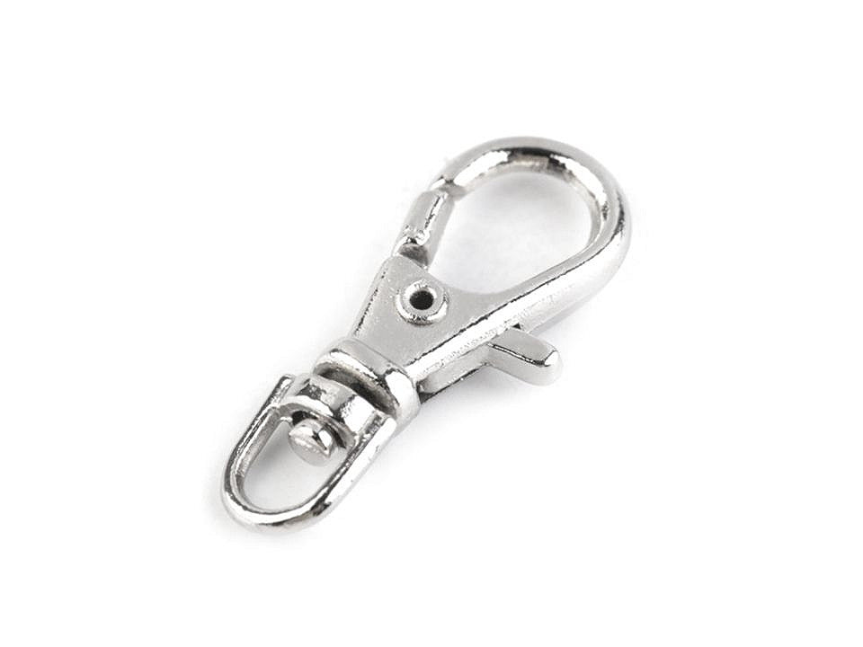 Mousqueton métallique pour sangle de 4 mm