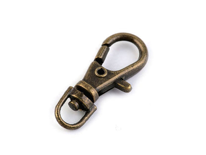 Mousqueton métallique pour sangle de 4 mm
