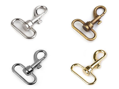 Mousqueton métallique pour sangle de 32 mm