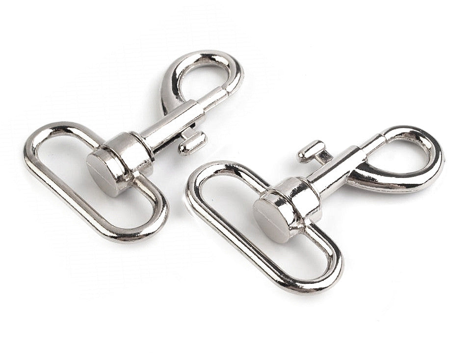 Mousqueton métallique pour sangle de 32 mm