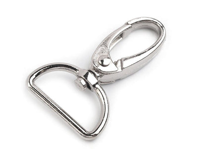 Mousqueton métallique pour sangle de 25 mm