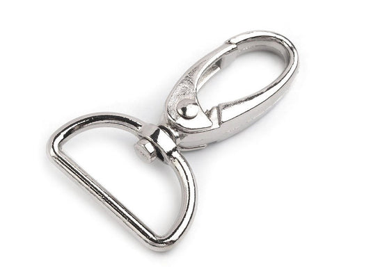 Mousqueton métallique pour sangle de 25 mm