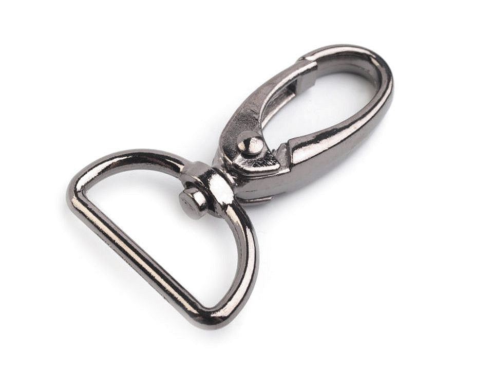 Mousqueton métallique pour sangle de 25 mm