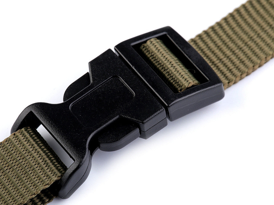 Boucle à dégagement latéral avec réglage de sangle, largeur 15 mm
