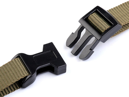 Boucle à dégagement latéral avec réglage de sangle, largeur 15 mm