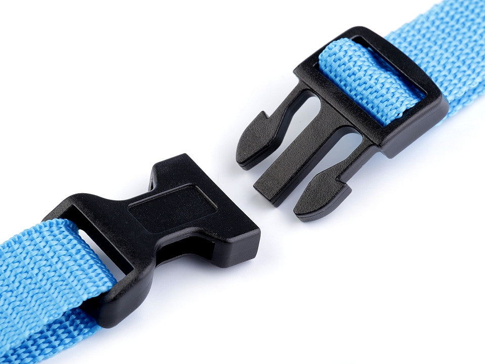 Boucle de déverrouillage latérale avec réglage de sangle, largeur 20 mm