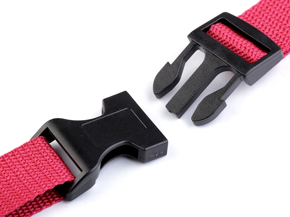 Boucle à déclenchement latéral avec réglage de sangle, largeur 25 mm