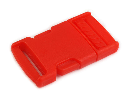 Boucle à déclenchement latéral en plastique avec réglage de sangle, largeur 25 mm