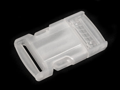Boucle à déclenchement latéral en plastique avec réglage de sangle, largeur 25 mm