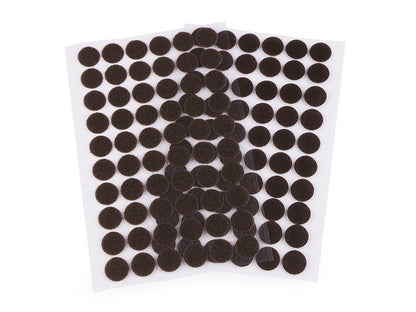 Cercle en Velcro auto-adhésifs, Ø 15 mm - 1carte