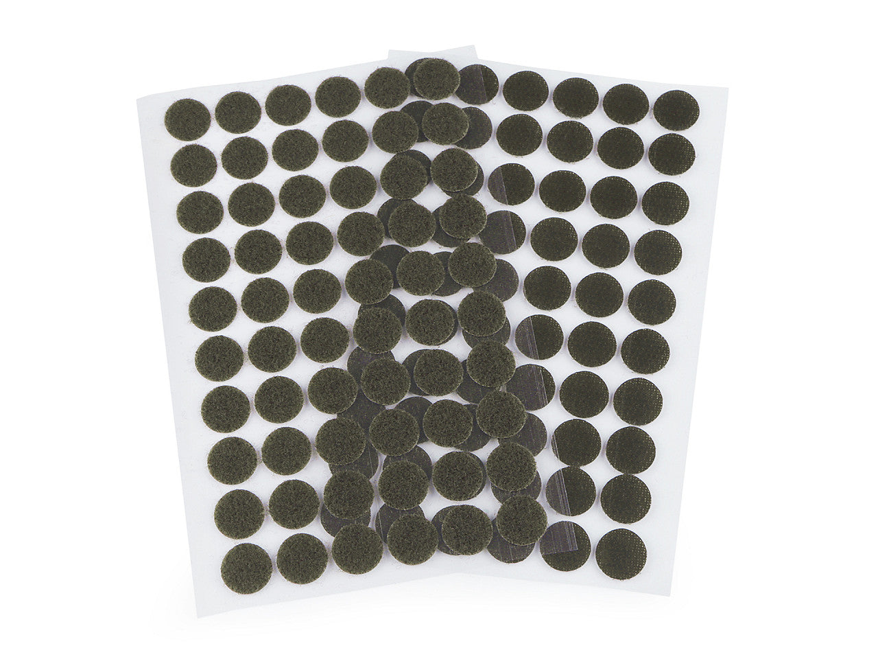 Cercle en Velcro auto-adhésifs, Ø 15 mm - 1carte